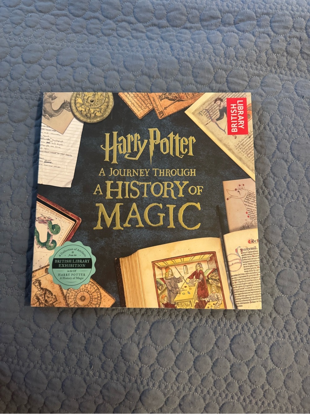 Harry Potter: A Journey Through A History of Magic - Navy & Gold Book